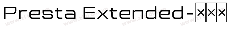 Presta Extended字体转换